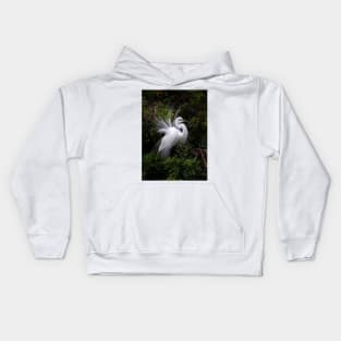 On Display - Great Egret Kids Hoodie